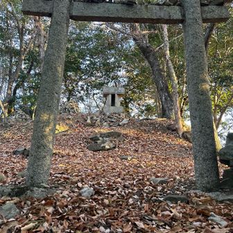 兄弟山（兄者の方）鳥居と祠セット