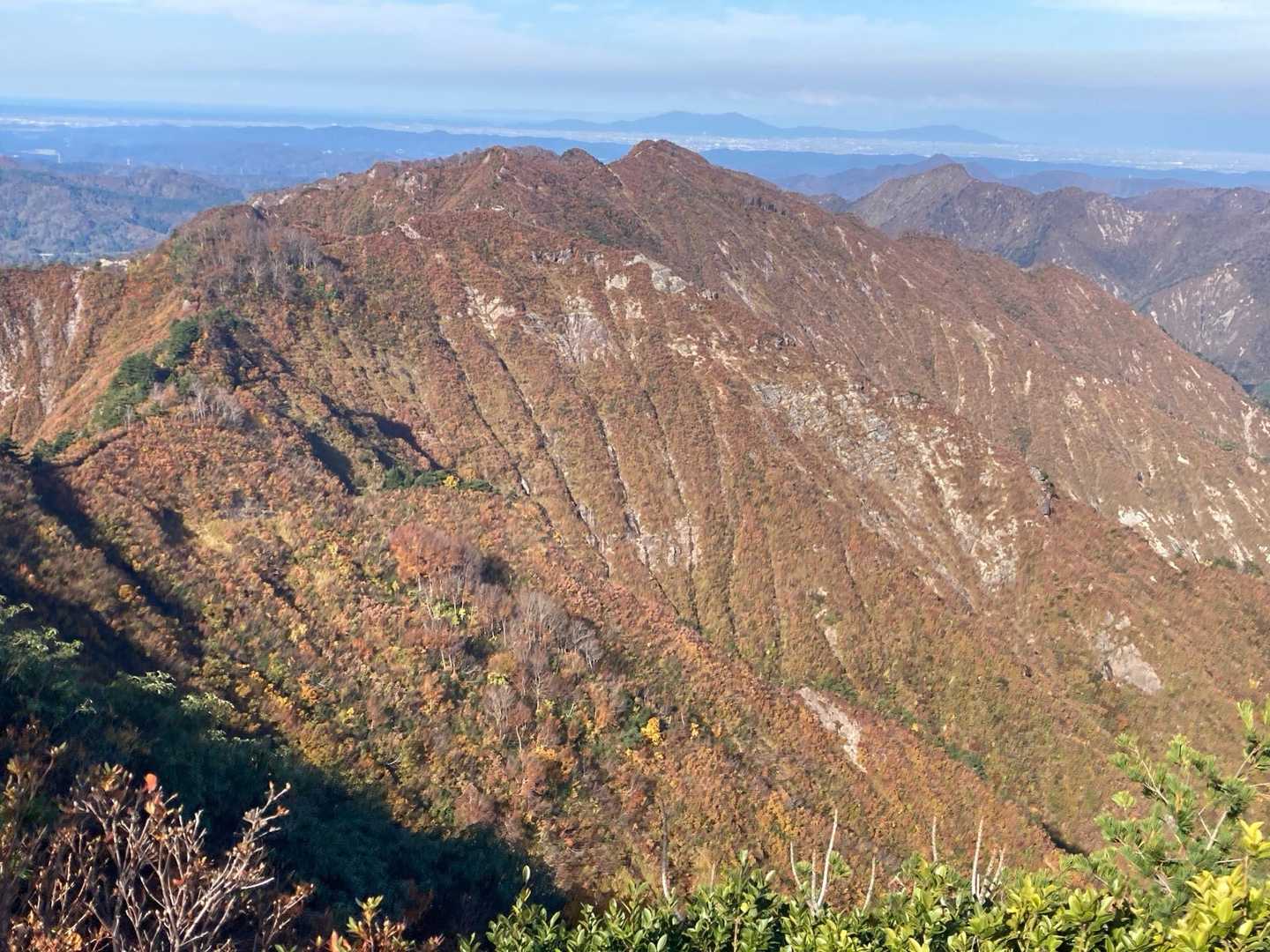 山ノ神-万之助山-中光明-砥石中継小屋跡-光明山 往復コースの写真