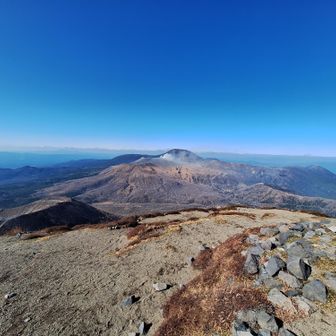 新燃岳・霧島山方向