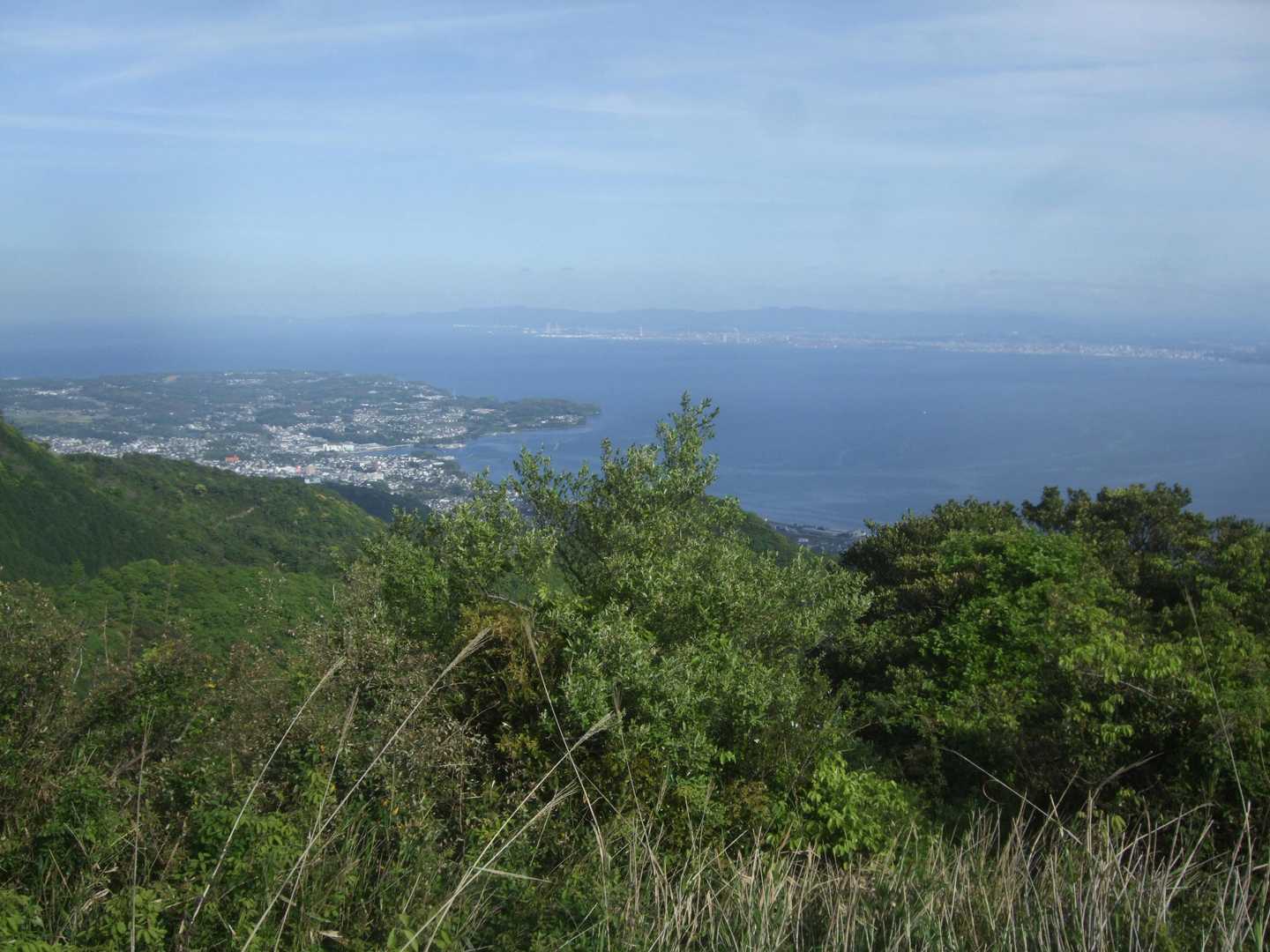 P横の経塚テラスからの眺めです。