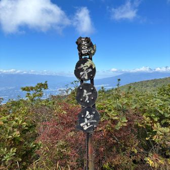 登頂！この見晴らし久しぶりです(^^)
この時点では、ちょっと雲多くて富士山見えなかったけどね
