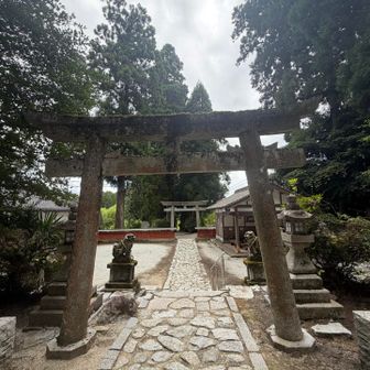 高天神社まで下山しました⛩️