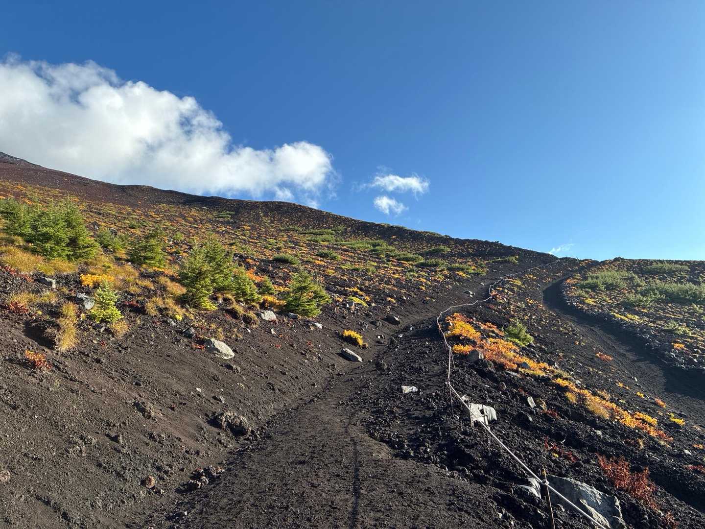 【フラット登山】富士山腹を横切る　宝永山火口の壮絶に息を呑むの写真