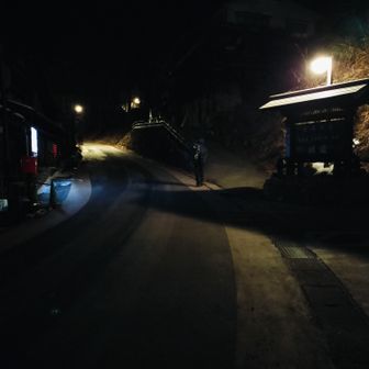 午前２時
登山口