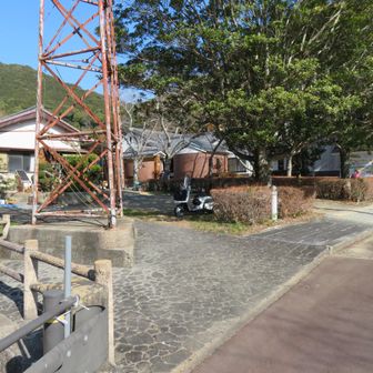 愛洲の館駐車場、無事に着きました。