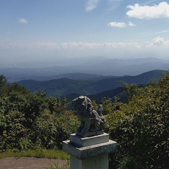 立山連峰は見えず…