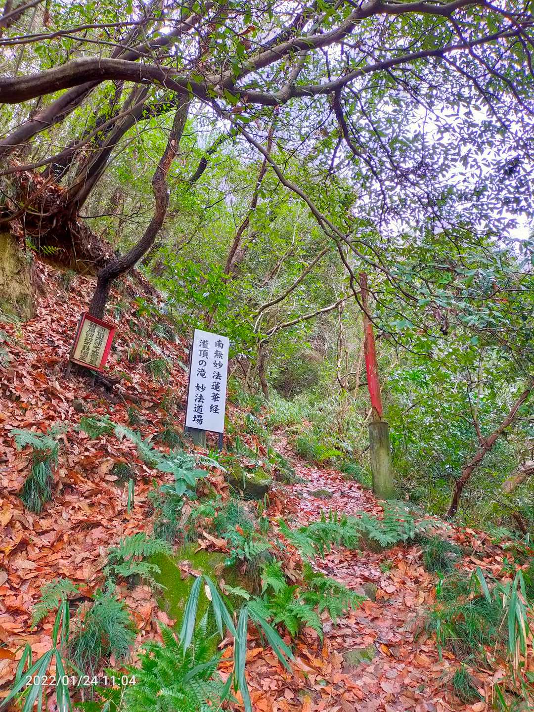 潅頂の滝の分かれ道
寄り道