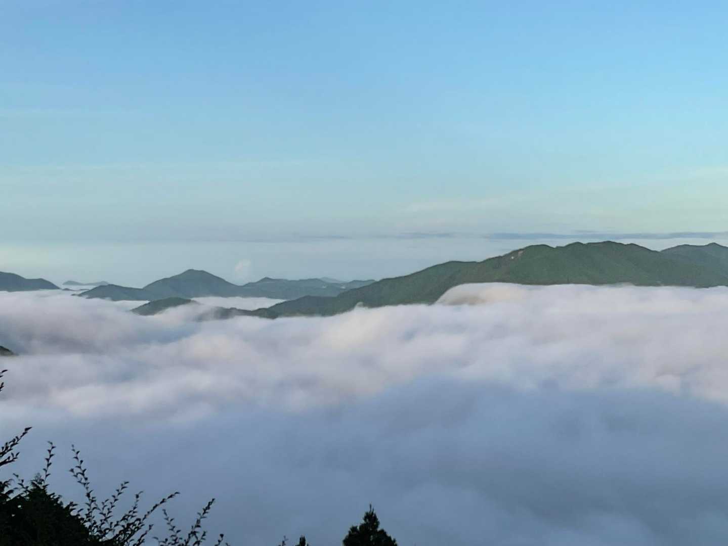 玉置神社で雲海。玉置山から五大尊岳ピストン、第9靡の水呑宿にも