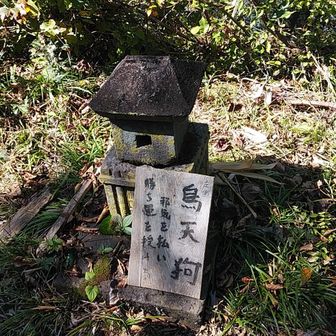 烏天狗の石祠
