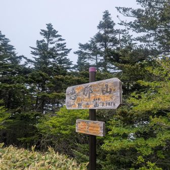 登頂。景色はイマイチ