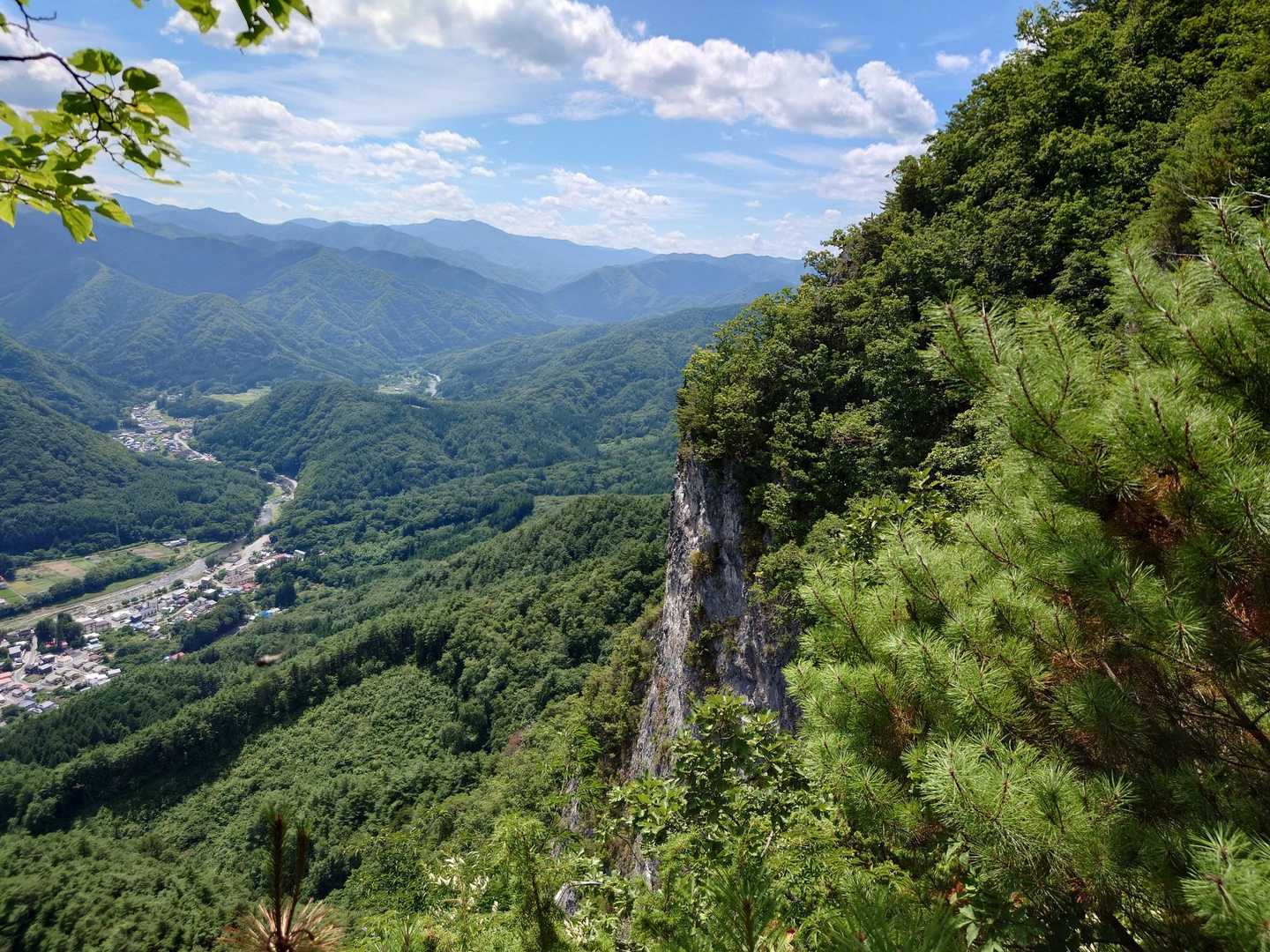 山頂到着 眺望南側のみ
奥に見えてるのはオーヅ岳かな