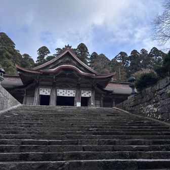大神山神社の立派な石段