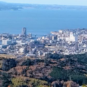 下山時、東屋からもう1枚松江市街アップ♥️