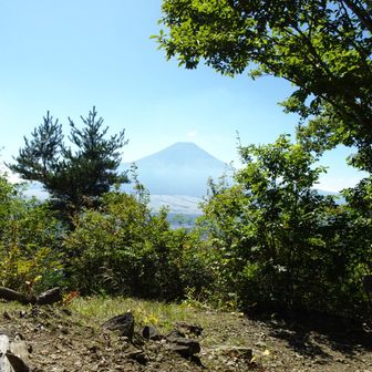 高座山迄戻ってきました。ここからの下りが滑るので要注意です。