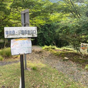 御池岳登山口からスタート