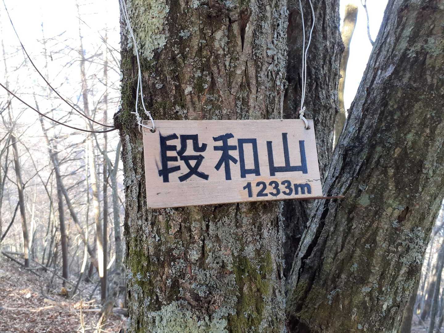 道の駅 かつやま-羽根子山遊歩道入口-羽根子山-段和山-足 往復コースの写真