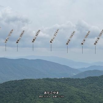 愛宕山と亀岡の街までは見えました🎶