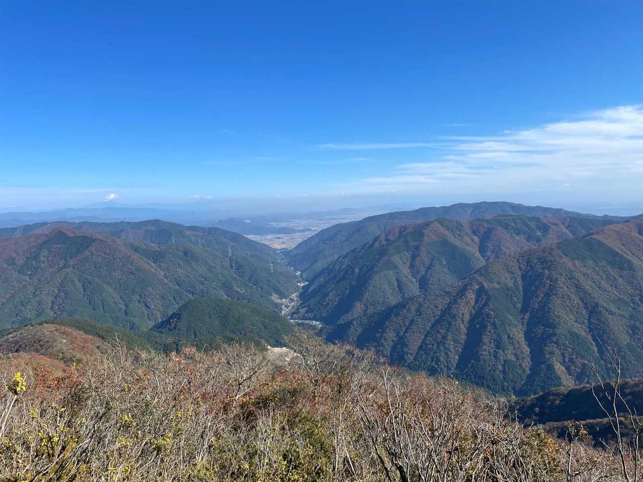 岐阜県側が開けていました