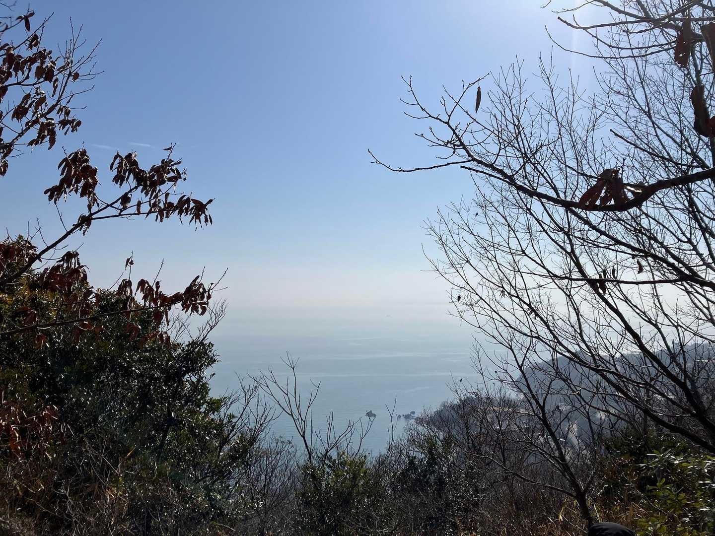 下りて行く時に見える景色