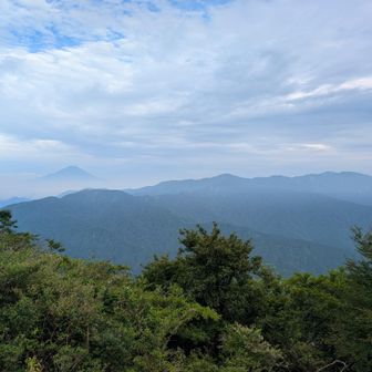富士山と丹沢の山々