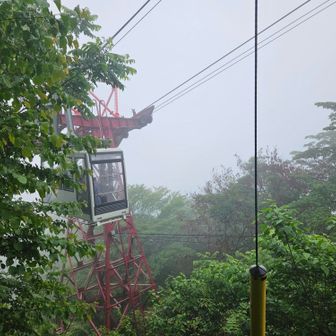 帰りもロープウェイが通りました
この後最後は崖の際の細い道でまあまあ危険⚠️です。