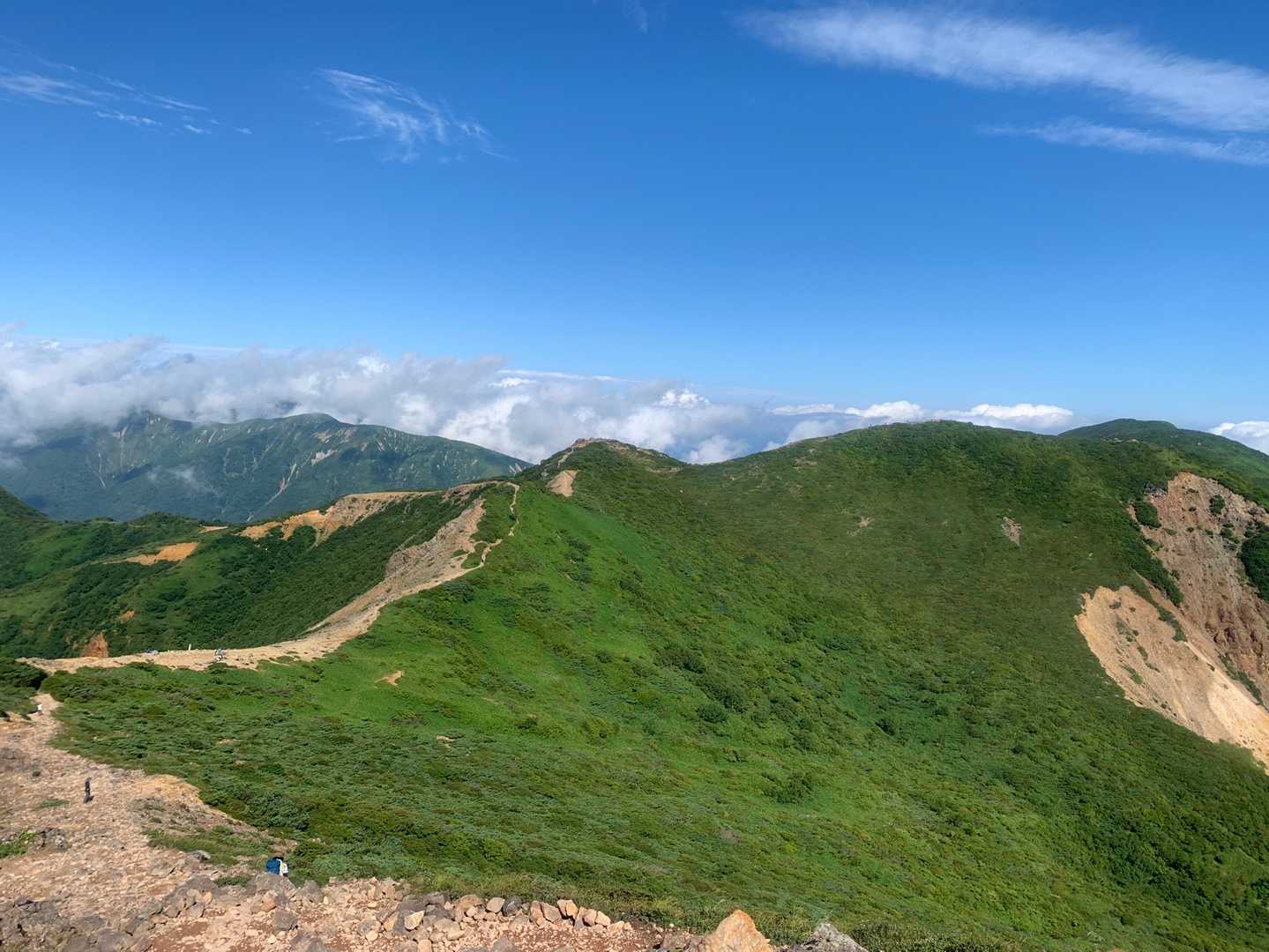 峠の茶屋登山口-朝日の肩-朝日岳 往復コースの写真
