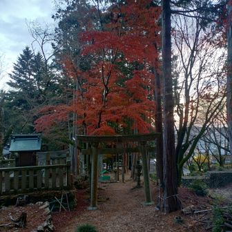 麓にある白山神社⛩️へ