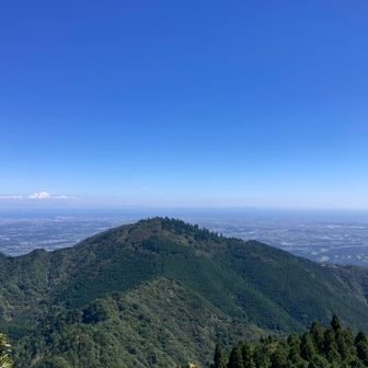 鈴鹿方面の景色と野登山