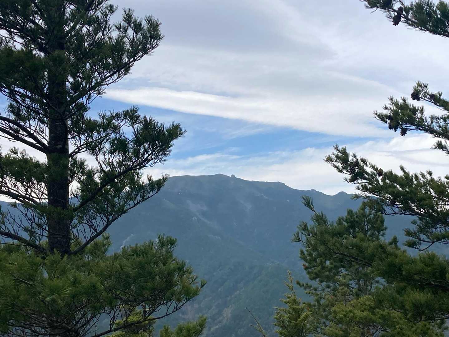 金峰山🏔️が見えました