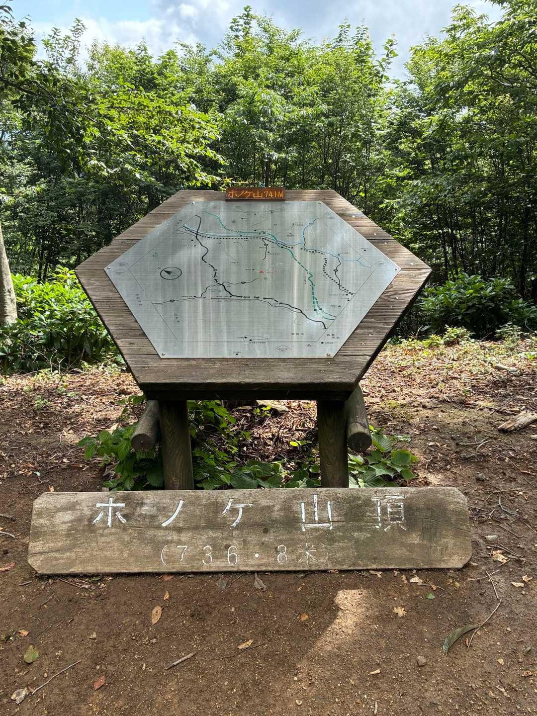第二登山口-足谷山-菅谷峠-ホノケ山-高頭山 周回コースの写真
