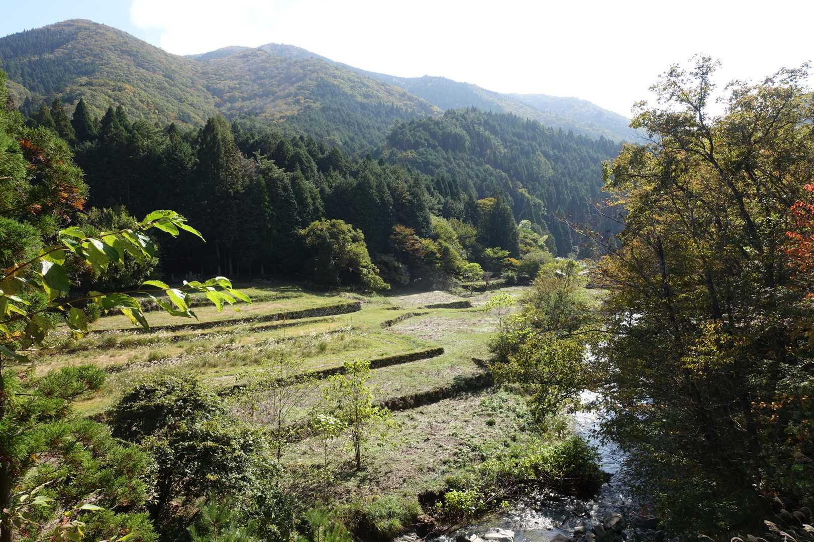 景色を見ながら