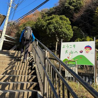 ようこよ大山へ看板