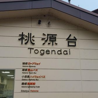 桃源台到着〜
予定時刻(15時)より
1時間15分も遅くなりました

やはり！箱根ロープウェイは
雷雲接近で、全線運休🤣‼️‼️

えー😭せめて強羅まで
行けないの！？
えーっと、海賊船で帰る？🤣

……乗車券販売の窓口の方に
聞いて、
小田原行き(箱根湯本経由)の
箱根登山バスが出てますので
ご利用くださいな🎶と言われました
はーい🙋‍♂️✨
