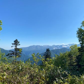 ここまではピーカンだったのになぁ。
剱岳まで見える。

林道の通行開始時間4:00ぐらいからにしてほしい😅