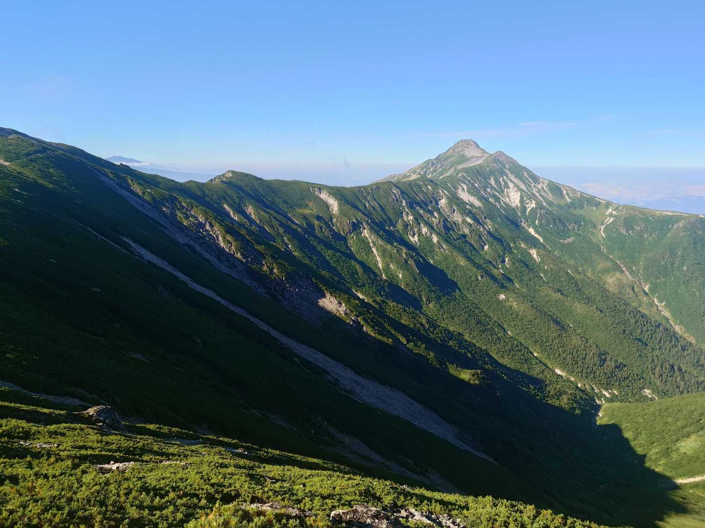 笠ヶ岳・双六岳・わさび平 登山道入口-笠新道登山口-笠ヶ岳 周回コースの写真