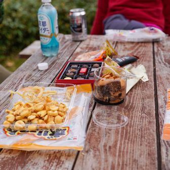 小屋に帰って軽く外宴会🍻
自家製梅酒が本当に美味かった
ご馳走様です