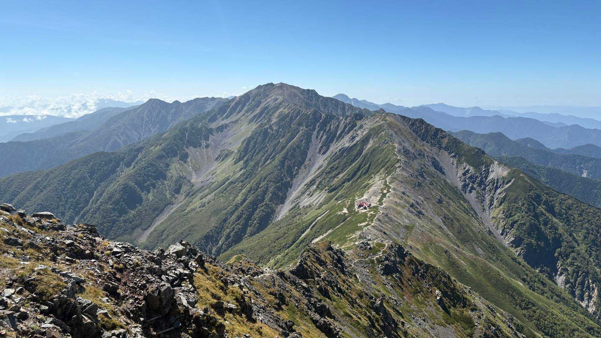 広河原登山口-北岳-中白根山-間ノ岳 周回コースの写真