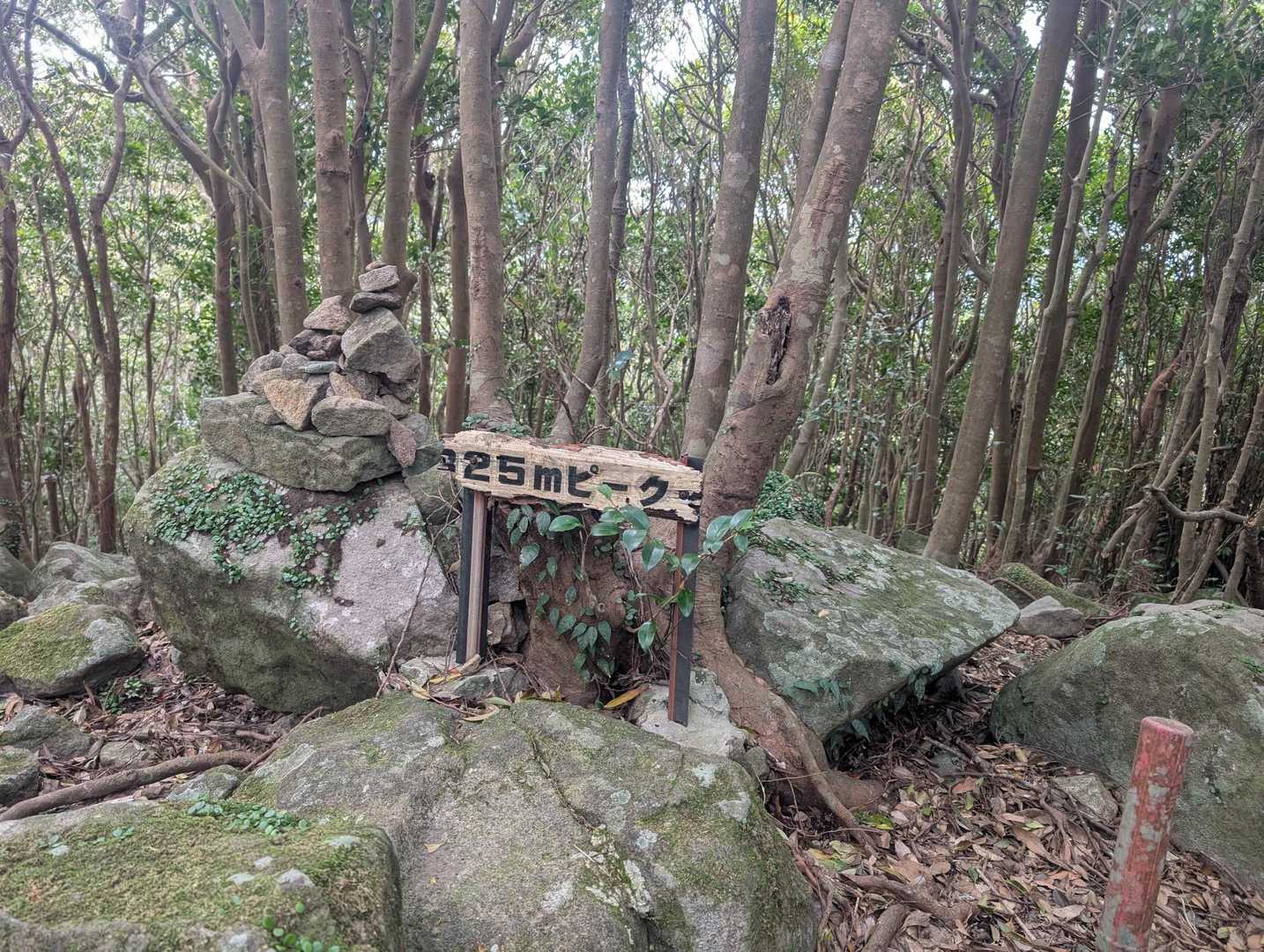 岩稜コース登山口-P325-中嶽-磯間嶽-大浦登山口 周回コースの写真