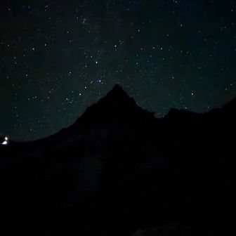 Day3️⃣
夜空に槍のシルエット⛰