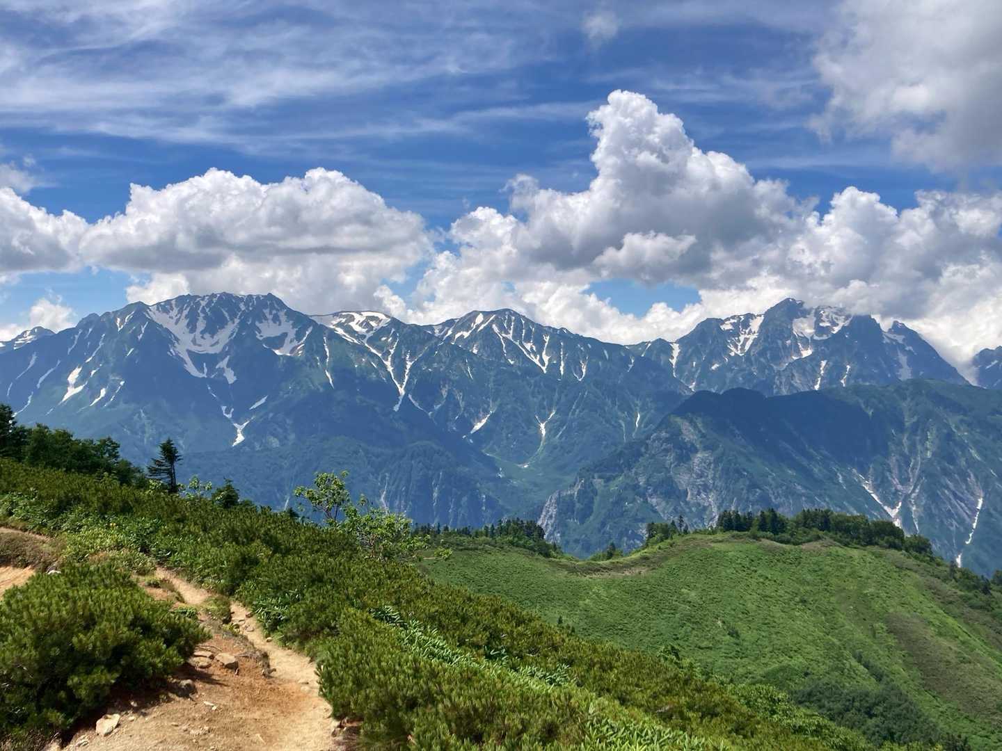 剱立山が丸見え