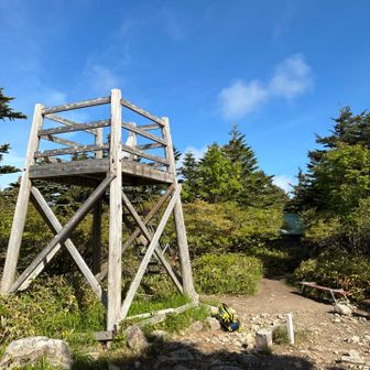山頂の展望台