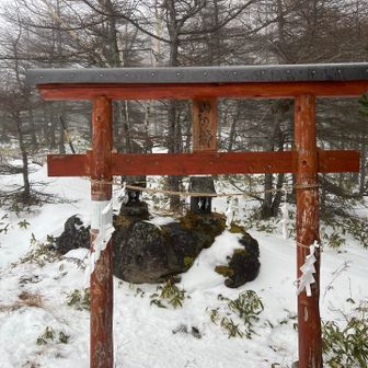 山の神様が祀られています
