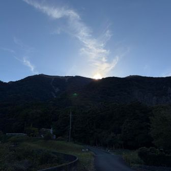 藤原岳に日が沈んで行きます✨️