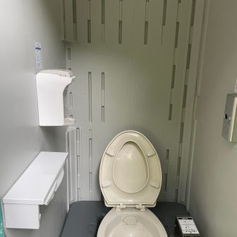 設置してある簡易トイレは非常に綺麗です
管理していただき感謝🙏です
