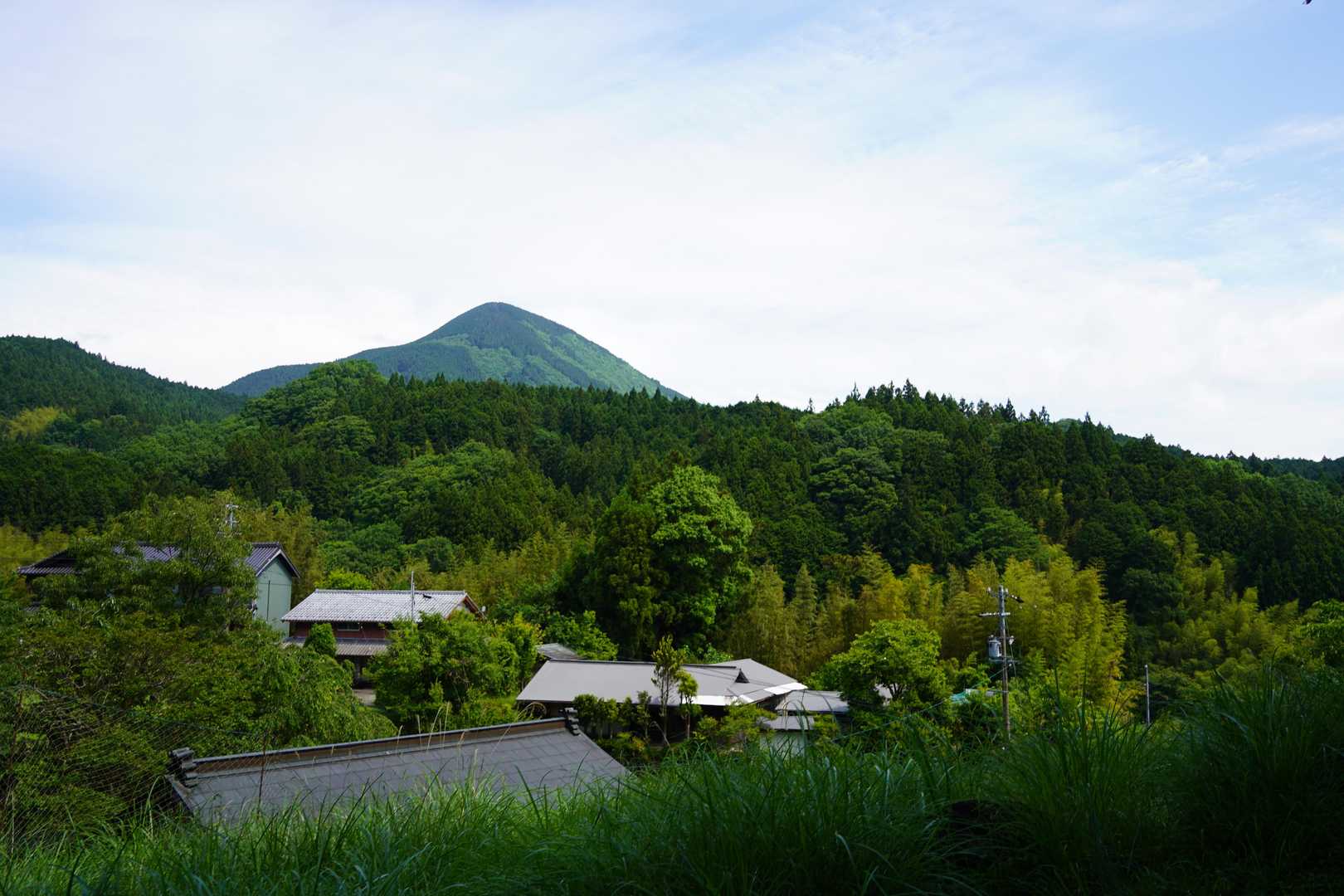 少し上がっていくと大洞山が見えてきます