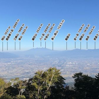 遠くの山々が綺麗に見えました！