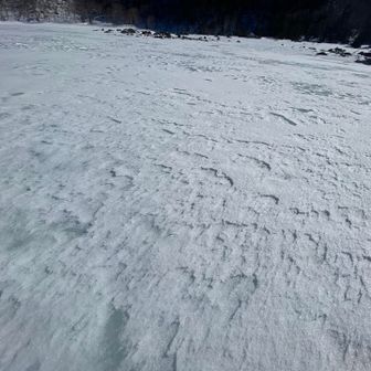 しっかりとシュカブラも形成されているようです🌊
芸術ですなぁ🎨