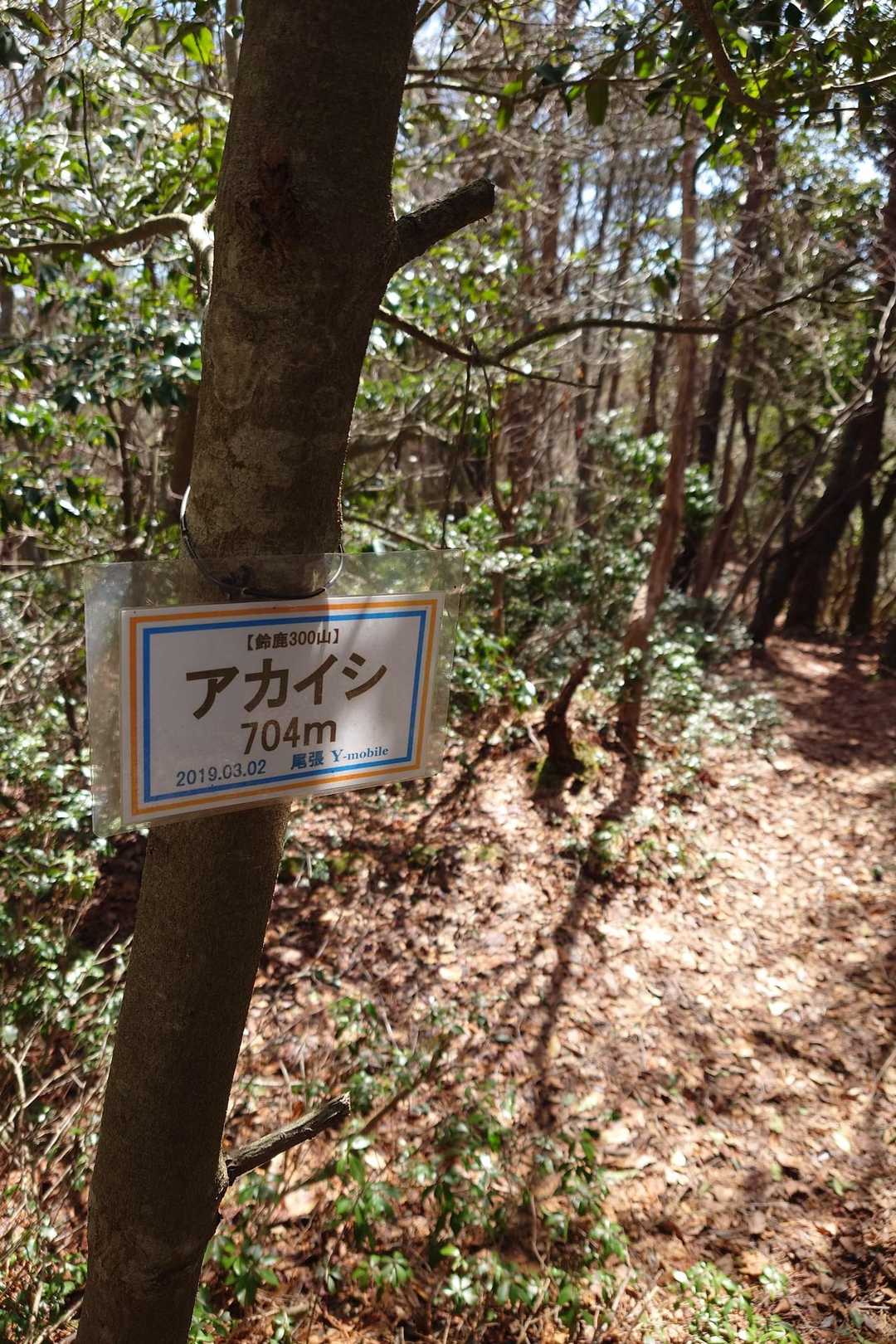 アカイシ 往復コースの写真