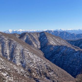今頃気付いたが、ここの鞍部から平ヶ岳が見えた。