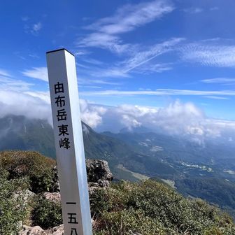 別府湾も見えてきた！

風が強く、ずっといると寒くなるし

満喫したので下山しまーす！

と、下山途中に滑ってスネを打撲😂

痛かった〜💧

気をつけましょう🤭